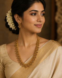 Antique Gold Coin Necklace Set